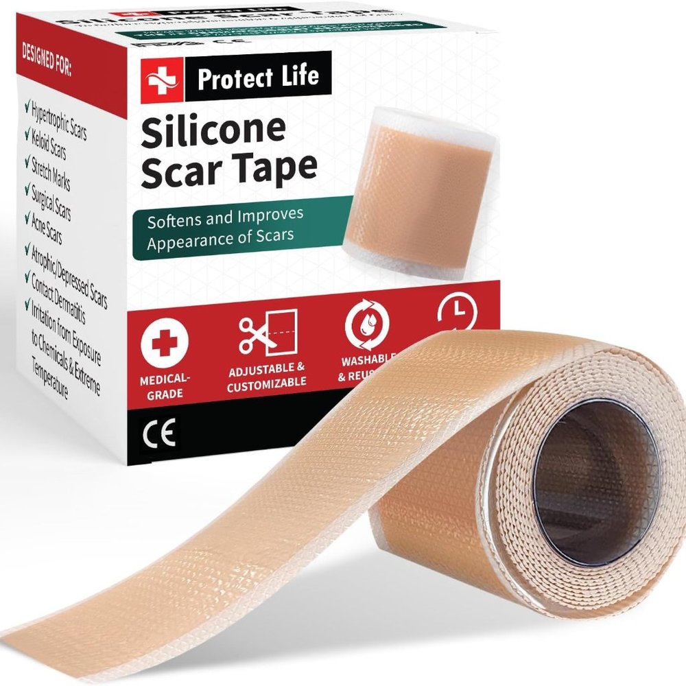 Medical-Grade Silicone Scar Tape Roll Keloid Bump Removal Reusable Scar Tape